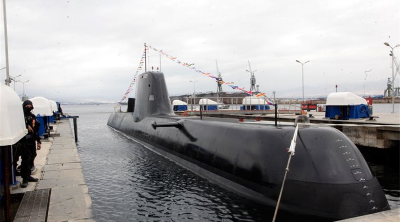 Type-214 submarine launched today at Hellenic Shipyard | protothemanews.com