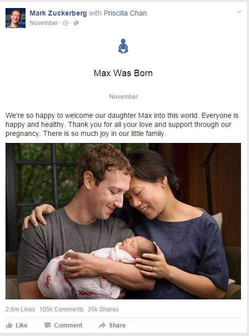 Mark Zuckerbergs Letter To His Daughter Max And 45 Bln Give Away 3129