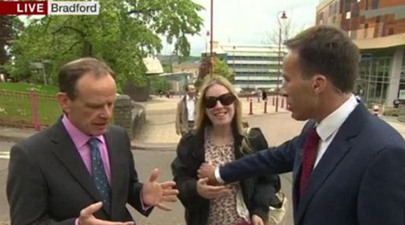 BBC Reporter Slapped After Touching Woman On Breast Video