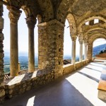 The monastery of Panayia Pantanassa at the historical site of Mystras, a Byzantine castle in Greece. The monastery is the sole inhabited temple on the site since the Byzantium era. Only women live there.