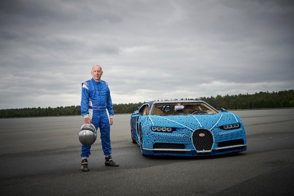 Life Size Bugatti Chiron Made From A Million Lego Piecesand It