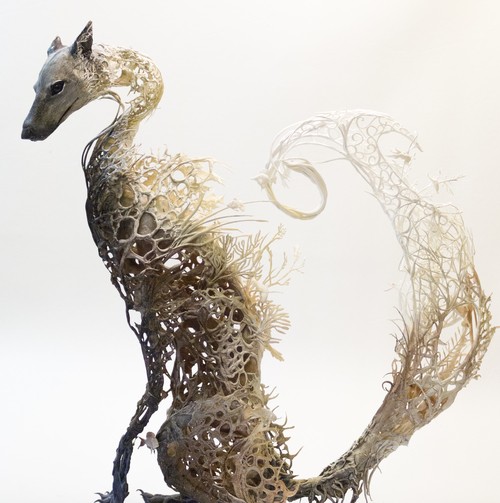 Talented sculptor merges animals and plants to create fantasy creatures ...