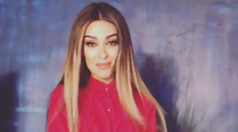 Sexy Eleni Foureira in red mini dress (photos-video) | protothemanews.com