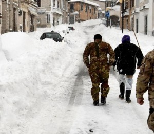 The village of Campotosto (AQ) covered with snow, in Abruzzo region, central Italy, epicenter of today's, Wednesday, new earthquakes, L'Aquila, Jan. 18, 2017. Today three earthquakes hit central Italy in the space of an hour, shaking the same region that suffered a series of deadly quakes last year. The tremors were also felt in Rome. ANSA/ CLAUDIO LATTANZIO