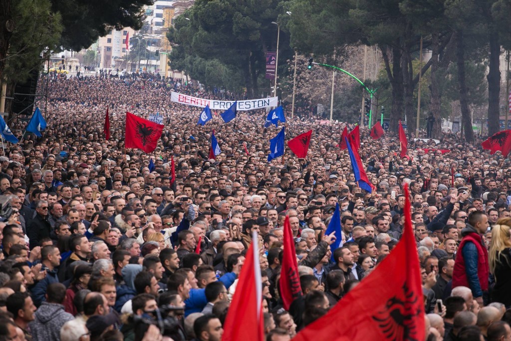 Massive demonstrations in Albania against Edi Rama’s government ...