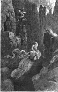 Engraving-of-a-man-jumping-after-a-female-elf-into-a-precipice.-400x640 (2)
