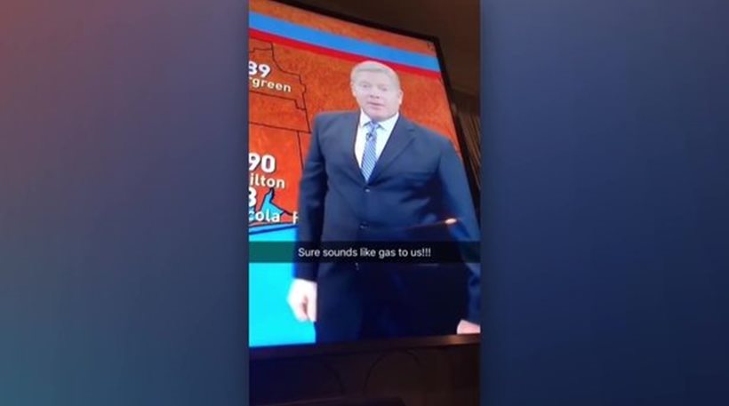 Weatherman breaks wind on air! (video) | protothemanews.com