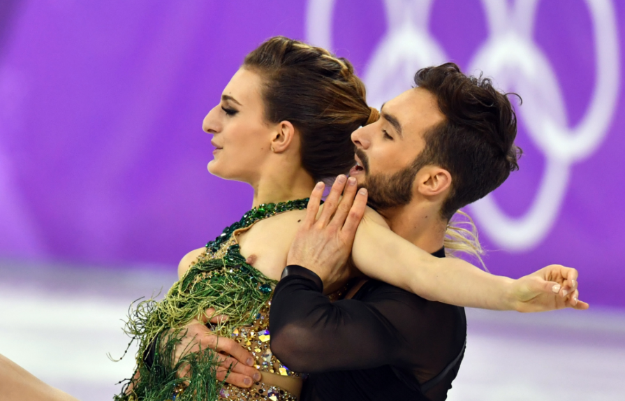 French-Greek Olympic skate dancer accidentally flashes nipple! (photos-vide...