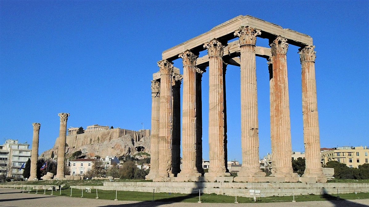 10 Most Famous Greek Temples: Temple of Olympian Zeus - ProtoThema English