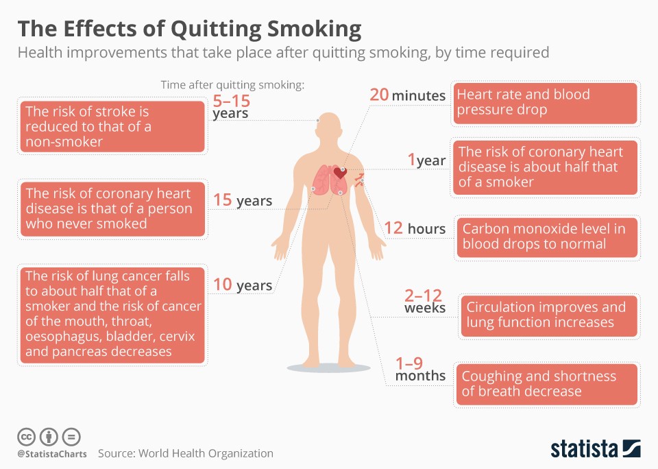 The Effects Of Quitting Smoking Infographic