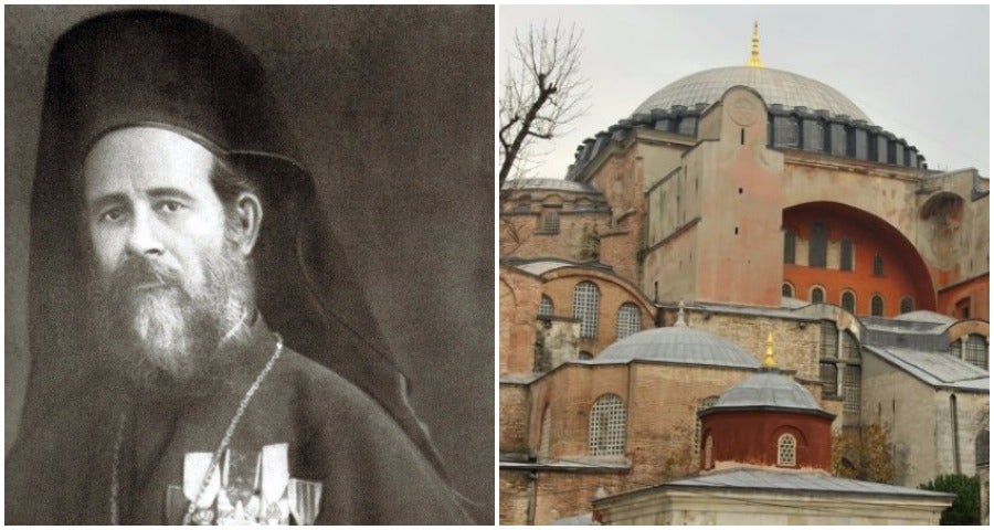 The brave Greek priest who held a Divine Liturgy in Hagia Sophia in ...