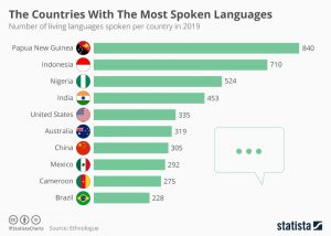 The Countries With The Most Spoken Languages (infographic ...