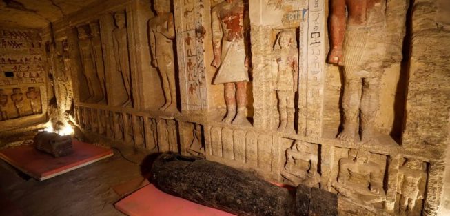 Egypt Says Another Trove Of Ancient Coffins Found In Saqqara ...