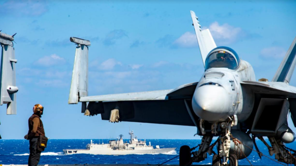 USS Dwight D. Eisenhower joint exercises with Greek Frigate Psara in the Mediterranean (photos)