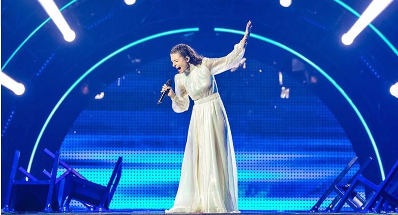 Greece’s Amanda Georgiadi Tenfjord advances to Eurovision final (video ...