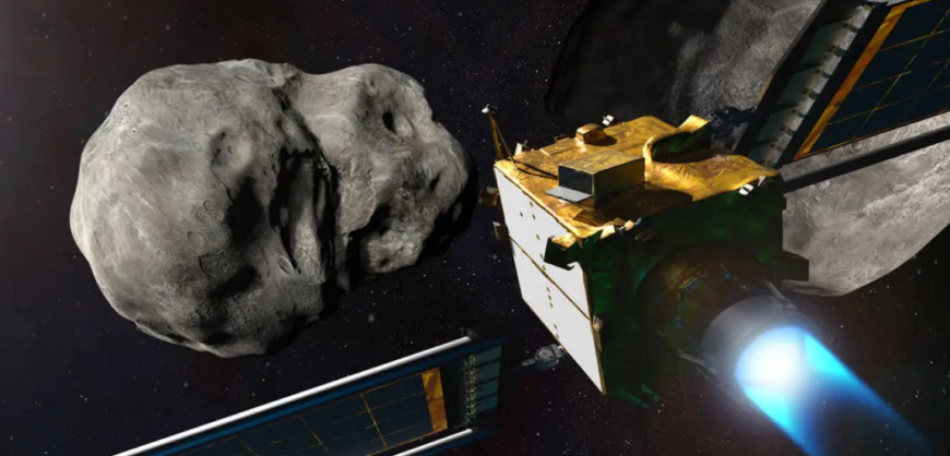 Huge 6 000 mile long Debris Trail Now Follows Asteroid Slammed By NASA 