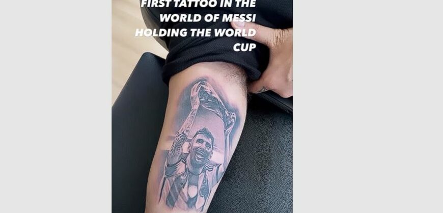 Angel Di Maria gets HUGE World Cup tattoo on his thigh after netting in  another final in thrilling win over France | The US Sun