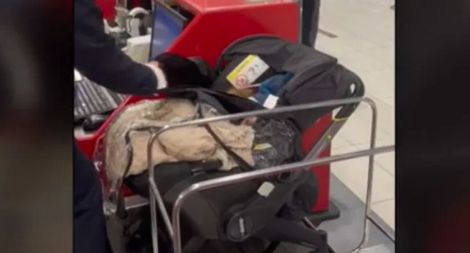 Couple leaves baby at airport check-in to avoid paying more to board