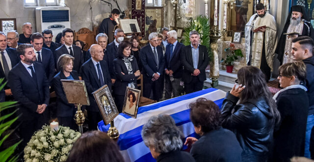 Vasso Papandreou PASOK bids farewell in Aigio See photos
