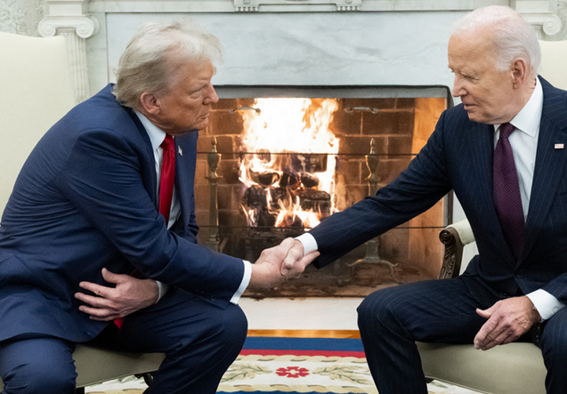 Watch live: The meeting between Joe Biden and Donald Trump at the White ...