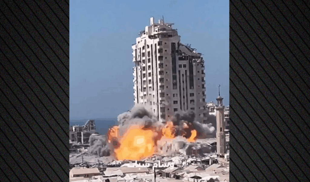 Israel levels one of Gaza City’s tallest buildings (video) - ProtoThema ...