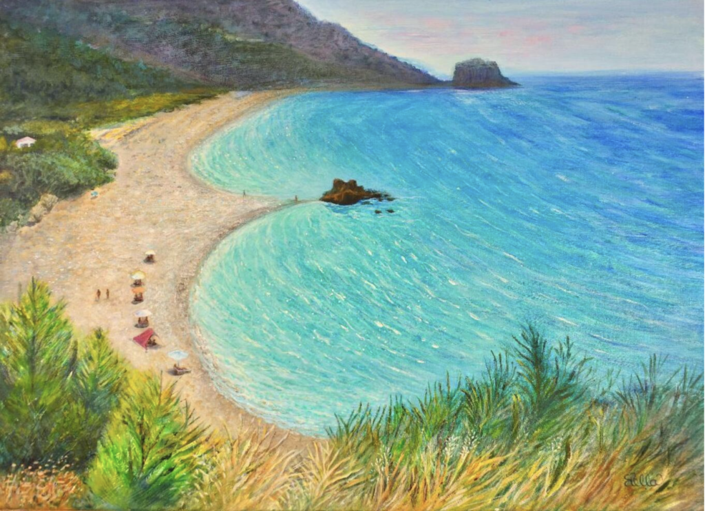 Tsantilis Art Gallery: The enchanting blue of the Aegean is captured in the works of Stella Sevastopoulos’ exhibition