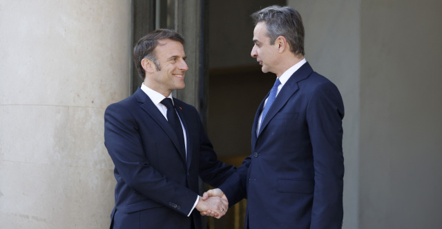 Watch live: Emmanuel Macron’s arrival in Athens shortly