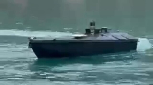 A Unmanned Surface Vehicle spotted by fishermen in Lefkada