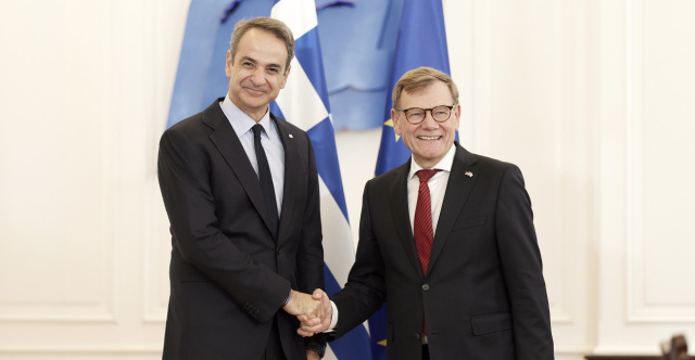Meeting between Kyriakos Mitsotakis and the German Foreign Minister: Europe must be present in the Middle East after a peace agreement