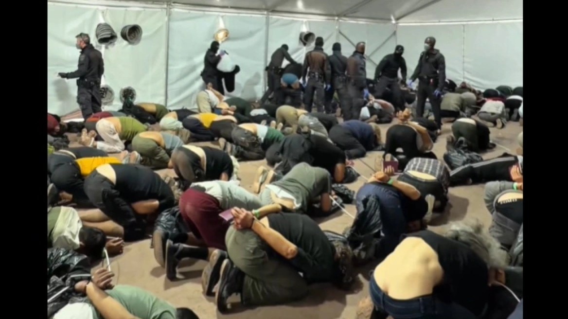 “Welcome to Israel!”: Gaza flotilla activists tied up and kneeling at ...