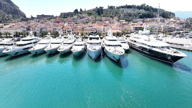 The global yacht elite in Greece: Stunning images from the 11th Mediterranean Yacht Show in Nafplio